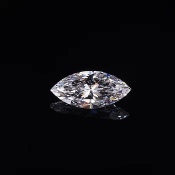 Marquise de forma HPHT laboratório crescido de diamante para a jóia definição