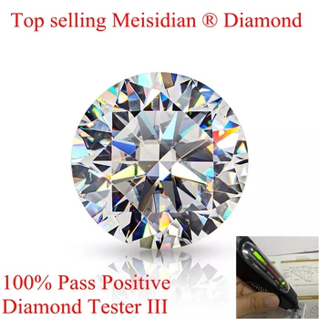 Meisidian 100% Promessa de Passar Positivo Testador de Diamante III D VVS 1 Quilate Solta Moissanite Diamante, pedra preciosa