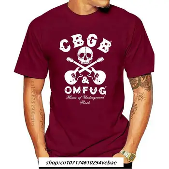 Mens Vestuário de CBGB Cruzou Guitarras T-Shirt 100% Algodão Novo S M o rock inglês - Show Título Original Juventude
