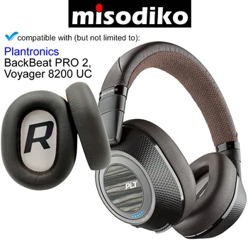 misodiko Substituição Almofadas do Coxim Kit para Plantronics BackBeat PRO 2/ Voyager 8200 UC, Fones de ouvido Peças de Reparo Protecções de