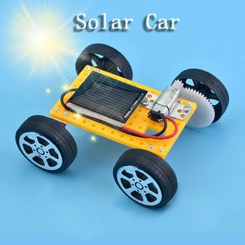 Montar Solar Carro de Brinquedo das Crianças DIY Kit para Viatura HASTE Kit Educativo de Crianças Carro Robô Brinquedos Projeto de Ciências Experimentais Mterials Presente