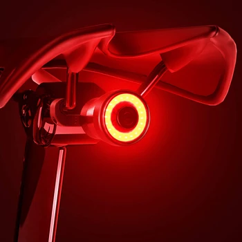 Moto Luz da Cauda, de Bicicleta Traseiro da Luz de Freio de Alta Visibilidade Traseiro de USB Recarregável Ultra Bright LED de Aviso de Bicicleta Lanterna