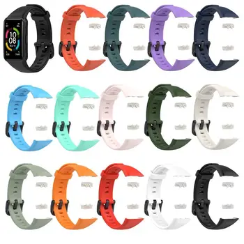 Muitas cores novas de Silicone pulseiras de relógio Para o Huawei Honor banda 6 inteligente pulseira de Substituição Bracelete para o Huawei de banda Ajustável 6