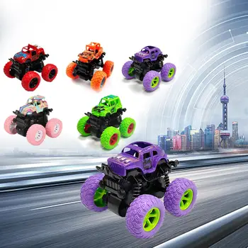 Novidade Brinquedos Carro de Quatro rodas Veículo off-road Stunt Carros de Despejo Inércia Carro de Brinquedo de Menino de Carro Dinossauro Puxar para Trás as Crianças Brinquedo de Presente