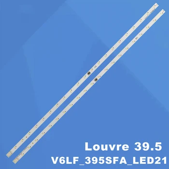 Novo 2 PCS/set 21 LED 410mm LED strip para Samsung UA40K5300 Louvre 39.5