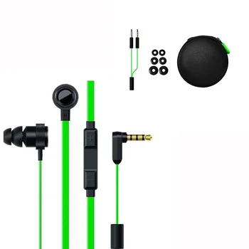 Novo de Alta Qualidade Razer Martelo Pro V2 In-ear Fones de Ouvido com Microfone Fones de ouvido Gamer Esportes com Fios de Fones de ouvido de 3,5 mm