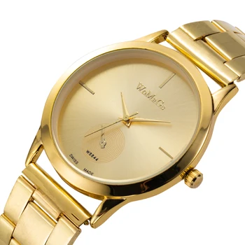 O luxo das Mulheres, Relógios de Pulso da Marca Feminino relógio de Pulso dos Homens de Negócio de relógios Relógio de Quartzo do Aço Inoxidável, Bracelete de Zegarek Damski