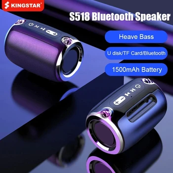 O Orador de Bluetooth com Rádio FM de Música Bass Subwoofer TF AUX USB Portátil Pequeno alto-Falantes de Computador para Telefones S518 caixa de som