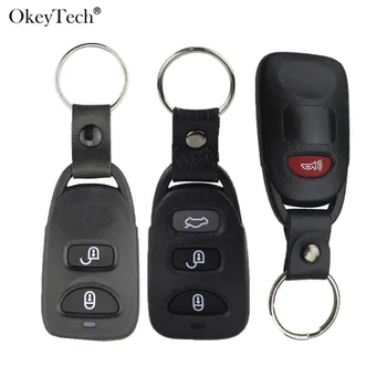 Okeytech 1/2/3/4 Botão Carro De Controle Remoto Chave Shell Case Para Hyundai Elantra, Sonata Santa Para Kia Carens Sem/Com Suporte De Bateria