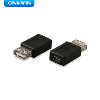 Onvian USB 2.0 Tipo Uma Fêmea Para Mini USB 5P B Feminino Plugue de Adaptador Conversor USB Para Mini USB Carregador Para Telefone Conector de Novo