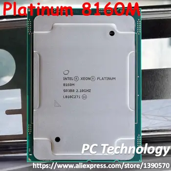 Original Intel Xeon Platina 8160M CPU QS Platinum8160M Processador 33M Cache 2.10 GHz, 24 núcleos 150W LGA3647 CPU frete grátis