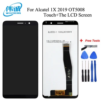 Para Alcatel 1X DE 2019 5008 5008D 5008Y 5008T OT5008 Tela LCD Touch screen Digitador conjunto de Vidro + Free Tools