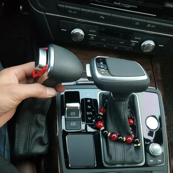  Para Audi A4 b6 A6 C7 b7A7 C6 a5 a3 8l Q5 Q7 S5 S6 Q3 b8 Acessórios para carros caixa de Velocidades Alças Botão de Mudança de marcha manípulo da caixa de velocidades Cabeça Córtex