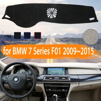 para o BMW Série 7 F01 2009~2015 Carro Tampa do Painel de controle Dashmat Evitar a luz do Sol a Sombra do Tapete do Carro de Acessórios 2010 2011 2012 2013