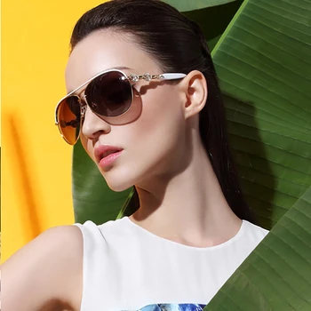 PARZIN Diamante Óculos de sol Polarizados Mulheres Marca o Designer de Óculos de sol Oversized para o Driver de Mulheres Tons Piloto Óculos Dropshipping