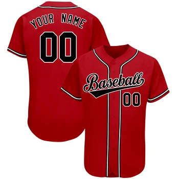 Personalizado De Beisebol Jersey Para Os Homens/Jovens Com Romance Botão De Impressão Do Projeto Nome Da Equipe Ao Ar Livre Número De Softball Formação Camisas Esportivas