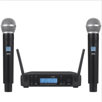 Preço de fábrica profissional handheld microfone sem fio FM fase desempenho microfone SHURE GLXD4 SM58 microfone sem fio