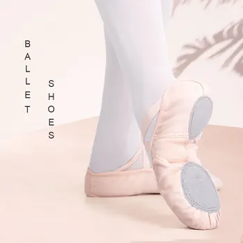 Professionla Ballet Shoes Trecho De Sapatos De Lona De Mulheres De Yoga, Ginástica, Ballet Pointe De Dança Sapatos Sapatilhas De Ballet