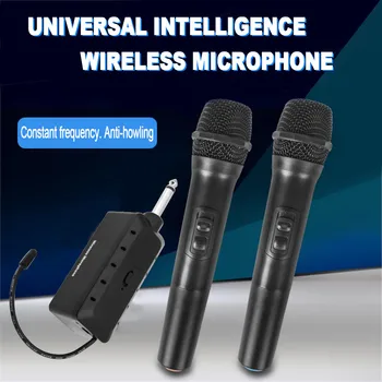 Profissional do USB sem Fio de Microfone de Mão de Karaoke Player Mic Festa de Microfone sem Fio Sistema Para a Casa de Reunião