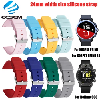 pulseira de silicone para Kospet primeiro-SE o smartwatch acessórios pulseira de 24MM pulseira para Rollme S80 assistir ajustável cinto de laço
