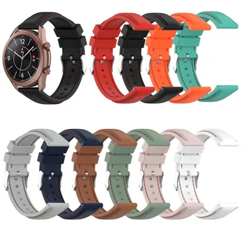 Pulseira de Silicone Para Samsung Galaxy Watch 3 41 / Ativo 2 /Active/ Engrenagem do Esporte Pulseira bracelete de montre Correa de reloj