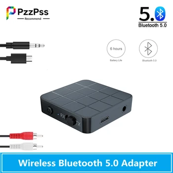PzzPss Bluetooth 5.0 Receptor de Áudio do Transmissor KN321 AUX RCA 3,5 MM Jack 3.5 USB de Música Estéreo de Adaptadores sem Fio Dongle