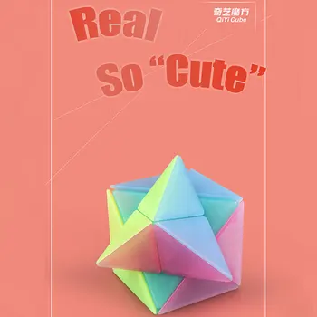 Qiyi X Cubo 2x2x2 X em Forma de X do Cubo Mágico, Qiyi X Velocidade Cubo 2x2 Estranha Forma de Quebra-cabeça Cubo de Brinquedos do Desenvolvimento Cerebral da criança