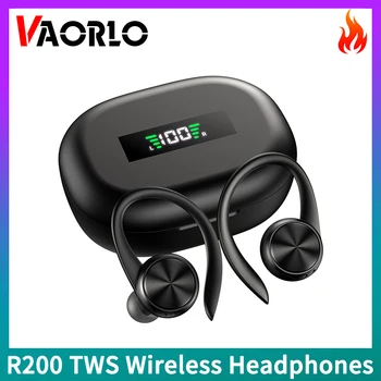 R200 Original Esportes Bluetooth Fones de ouvido sem Fio Com Microfone IPX5 Impermeável Ouvido-Ganchos de Cancelamento de Ruído Fones de ouvido hi-fi Subwoofer
