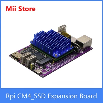 Raspberry Pi CM4 CM4_SSD placa de Expansão Caso de Alumínio Com dissipador de calor NVME M. 2 USB HDMI