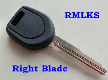 RMLKS Novo Transponder da Chave Shell de ajuste para o MITSUBISHI Colt Outlander Mirage Pajero Chave Remoto Sem Chip Esquerda para a Direita Lâmina