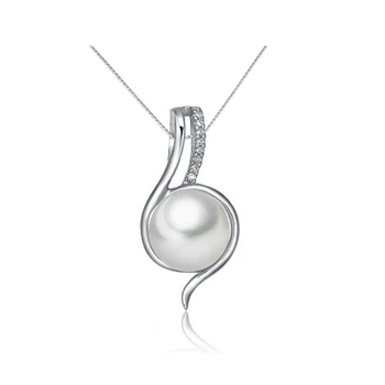 Sinya real pingente de colar de pérola de água doce para as mulheres na mão polido s925 prata Caixa de Cadeias gargantilha uma jóia para a mulher
