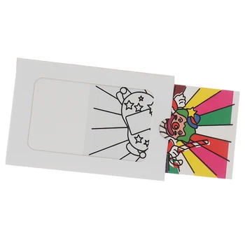Tamanho pequeno Clássico de Brinquedos para Crianças de Truques de Magia Palhaço Mudança de Cor de Cartão de Perto a Magia de Palco Adereços Show de Crianças Fácil de Fazer
