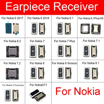 Top Auscultador Flex Para Nokia 6 6.1 6.2 7 7.1 7.2 8 Sirocco 8.1 9 PureView X6 X7 X71 Além De 2017 2018 Fone De Ouvido Fone De Ouvido Alto-Falante