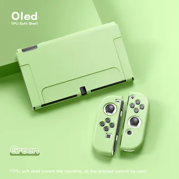 TPU Flosted Macio Casos Protetores Para a Nintendo Mudar Oled Console de Pele Caso Shell Cobrir os Jogos de Vídeo Acessórios para Mudar OLED