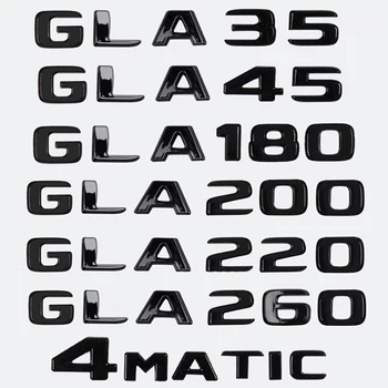 Tronco de carro Letras Logotipo Emblema Emblema Decalques Adesivo Para a Mercedes Benz GLA GLA180 GLA200d GLA220d GLA35 GLA45 4 Matic W156 X156