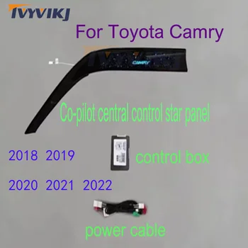 TVYVIKJ Carro de luz ambiente Para Toyota Camry 2018 2019 2020 2021 2022 Central de controle de painel estrela de quatro portas molde luz + copo de água