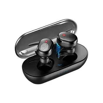 Tws sem Fio, Fones de ouvido Estéreo compatível com Bluetooth 5.0 No ouvido com Redução de Ruído Impermeável Fones de ouvido Fone de ouvido com a cobrança de Caso