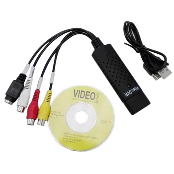 USB 2.0 Conversor de Vídeo do Adaptador de Placa de Captura de Áudio Caixa de VHS VHS VCR TV Digital Conversor de Apoio Ganhar 7/8/10 Para o XP Para o Vista