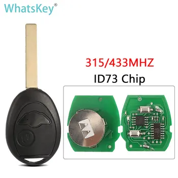 WhatsKey 2 botão de Carro de Controle Remoto Chave de 315/433MHZ ID73 Chip Para Bmw Mini Cooper S R50 R53 2002-2005 PCF7935 /7931AS Com o Código