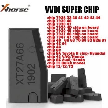Xhorse VVDI Super Chip XT27A01 XT27A66 Programador Transponder para ID46/40/43/4D/8C/8A/T3/47 para VVDI2 Chave Ferramenta/Mini Chave de Ferramenta