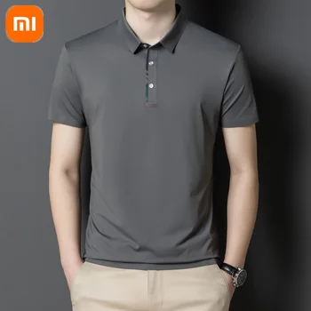 Xiaomi homens de gelo da seda, a camisa de POLO de verão fina e respirável, absorção de umidade confortável com a pele-amigável manga curta T-shirt