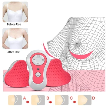 Ímã De Mama Enhancer Elétrica Peito Alargamento Massageador Anti-Peito Flacidez Dispositivo De Mama Shiatsu É Uma Massagem Terapêutica Ferramenta